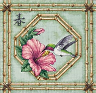 Kolibri met bamboe