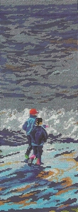 Twee kinderen aan het strand Twee kinderen aan het strand
