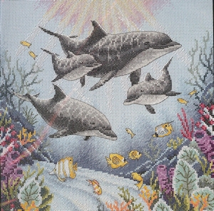 Dolfijnen in de morgen